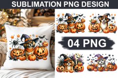 Halloween Dog - Pillow Sublimation PNG Design Product Image 1