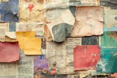 Collage of Torn Paper Fragments Background Wallpaper Product Image 1