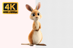 Cute Kangaroo Transparent PNG Product Image 1