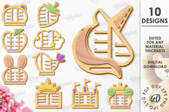 Kids Accessory Holder LaserCut Bundle. Hair Scrunchie Hanger Product Image 1