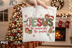 Jesus the reason for the Sublimation - Christmas PNG Design Product Image 3