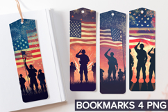 4th of July Bookmarks Sublimation - 4th of July Veteran PNG Product Image 1