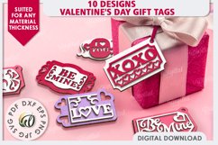 Valentine&#039;s Day Gift Tags Laser Cut Bundle. Valentine Signs Product Image 1