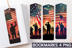 4th of July Bookmarks Sublimation - 4th of July Veteran PNG Product Image 1