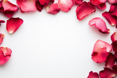 Rose Petals with White Background Wallpaper Product Image 1