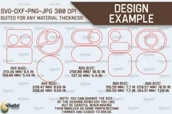 Serving Tray Laser Cut. Wooden Serving Tray SVG. Home Decor Product Image 2