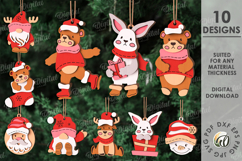 Christmas Ornaments Bundle Lasercut. Christmas Decor SVG Product Image 1