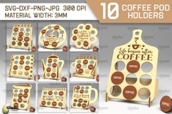 Coffee Pod Holders Laser Cut Bundle. Capsule Holders SVG Product Image 1