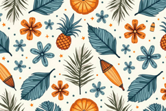 Tropical Leaves Pattern Background Product Image 1