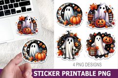 Halloween Ghost Sticker Printable | High Quality 300 Dpi Product Image 1