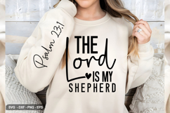 The Lord Is My Shepherd - Christian Sleeve T-Shirt Design Product Image 2