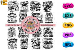 Back To School Bundle Svg, Png, Teacher, Kids School Shirt Product Image 1