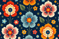 Colorful Floral Pattern Background Product Image 1