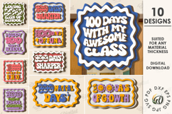100th Days of School Signs Bundle Laser Cut. School SVG Product Image 1