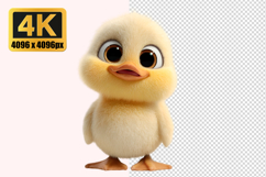 Yellow Cartoon Duck Transparent PNG Product Image 1
