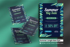 Summer Jungle Sale Flyer Brochure Template Product Image 1