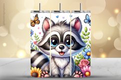Raccon Tumbler Wrap| Tumbler Sublimation Wrap Product Image 1