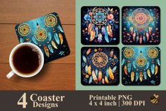 Dreamcatcher Coaster Sublimation Designs Product Image 1