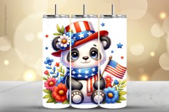Panda Tumbler Wrap| Tumbler Sublimation Wrap Product Image 1