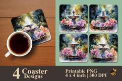 Water Fountain Coaster Sublimation Designs Product Image 1