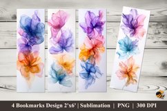 Fluid Line Bookmarks Sublimation Design Product Image 1