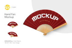 Hand Fan Mockup Set Product Image 1