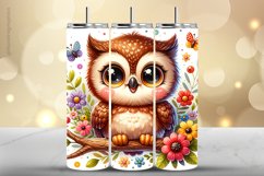 Owl Tumbler Wrap| Tumbler Sublimation Wrap Product Image 1