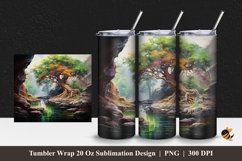 Naturally Dark Tumbler Wrap Sublimation Design 1 Product Image 1