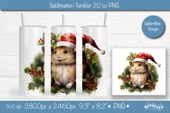Christmas tumbler wrap png 20 Oz sublimation design Xmas Product Image 1