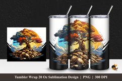 Imagination Tree Tumbler Wrap Sublimation Design 1 Product Image 1