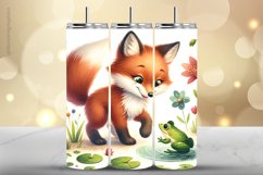 Fox Tumbler Wrap| Tumbler Sublimation Wrap Product Image 1