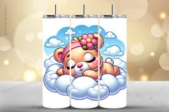 Bear Tumbler Wrap| Tumbler Sublimation Wrap Product Image 1