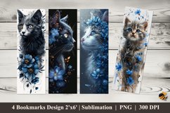 Cat Queen Bookmarks Sublimation Design Product Image 1