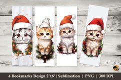 Hat Cat Bookmarks Sublimation Design Product Image 1