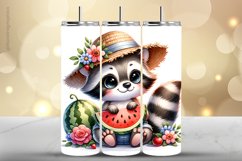 Raccon Tumbler Wrap| Tumbler Sublimation Wrap Product Image 1