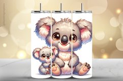 Koala Tumbler Wrap| Tumbler Sublimation Wrap Product Image 1