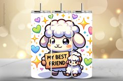 Sheep Tumbler Wrap| Tumbler Sublimation Wrap Product Image 1