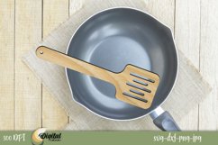 3D Home Kitchen Decor Laser. SVG Wooden Spatulas. Product Image 1