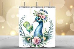 Peacock Tumbler Wrap| Tumbler Sublimation Wrap Product Image 1
