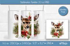 Christmas tumbler wrap png 20 Oz sublimation design Xmas Product Image 1