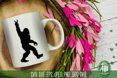 Bigfoot Peace Sign SVG | Funny Sasquatch SVG | Laser Cut Product Image 2