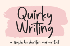 Quirky Writing - Simple Marker Font Product Image 1