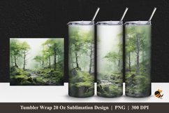 Old Forest Tumbler Wrap Sublimation Design 1 Product Image 1