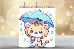 Lion Tumbler Wrap| Tumbler Sublimation Wrap Product Image 1