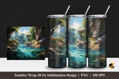 Natural Style Tumbler Wrap Sublimation Design 1 Product Image 1