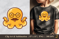 Mr. Octopus DTF Sublimation Clipart Design 1 Product Image 1