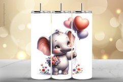 Elephant Tumbler Wrap| Tumbler Sublimation Wrap Product Image 1