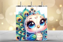 Peacoak Tumbler Wrap| Tumbler Sublimation Wrap Product Image 1