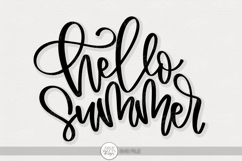 Hello Summer SVG | Fun Seasonal Quote for DIY Projects Product Image 1