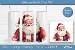 Christmas tumbler wrap 20 Oz sublimation Xmas Santa Tumbler Product Image 1